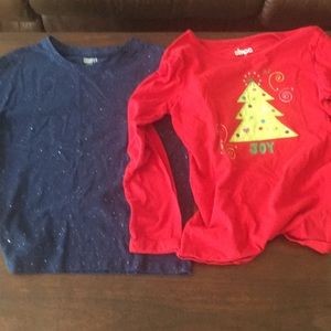 Girls Christmas and blue sparkle size 10-12